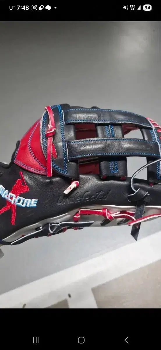 荼毘 外野 グローブ 13インチ レッド ブラック