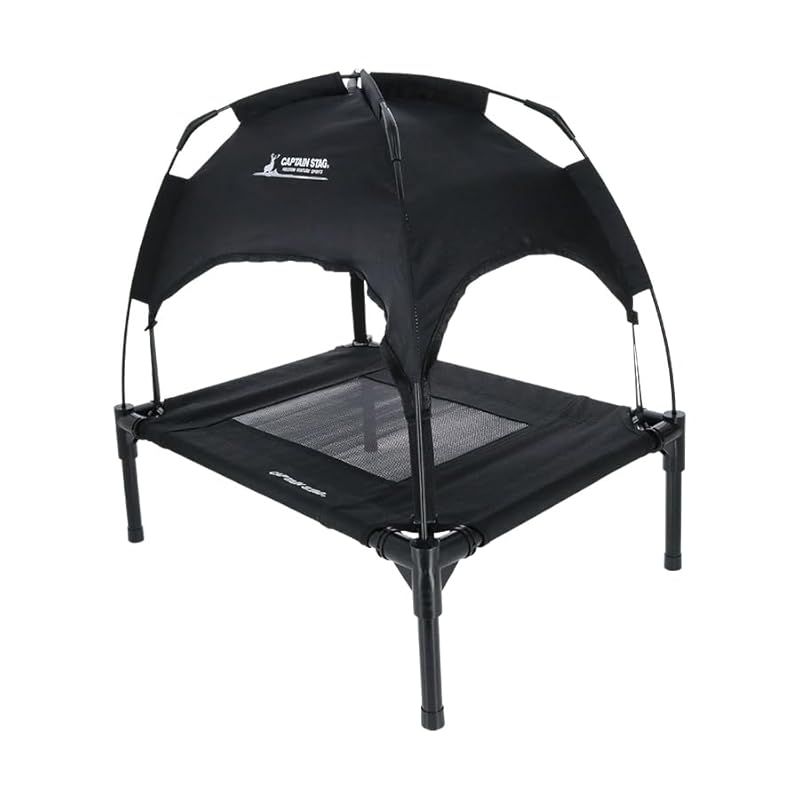 CAPTAIN STAG キャプテンスタッグ ドッグテントコット S ペット用品 ドッグテントコット 折りたたみ ベット ペットコット 鹿番長 キャンプ アウトドア ブラック WWW_OPDRERGINERDOGAN_COM