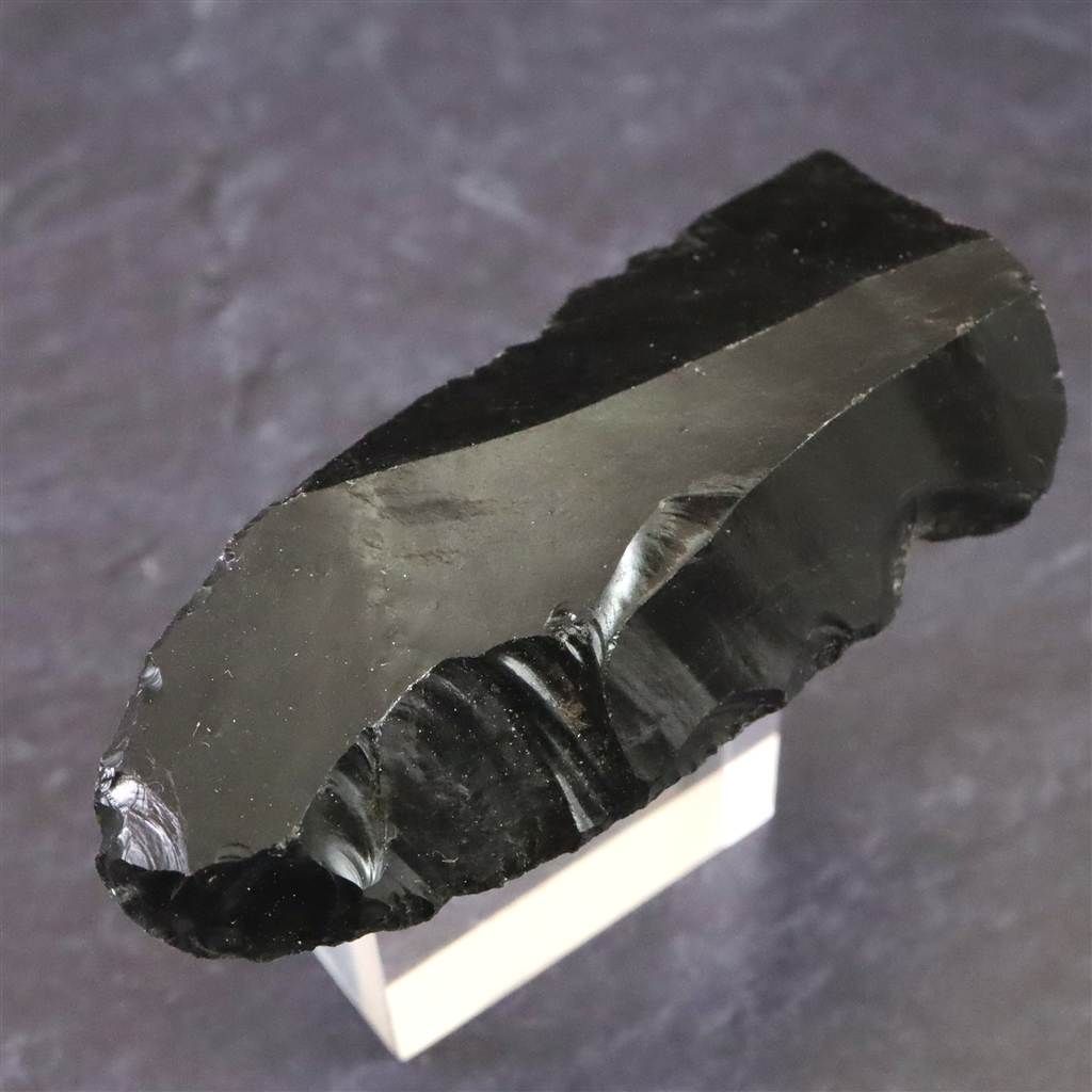 黒曜石 打製石器 57mm 後期旧石器時代 東北・北海道地域 14.6g 【榎本通商