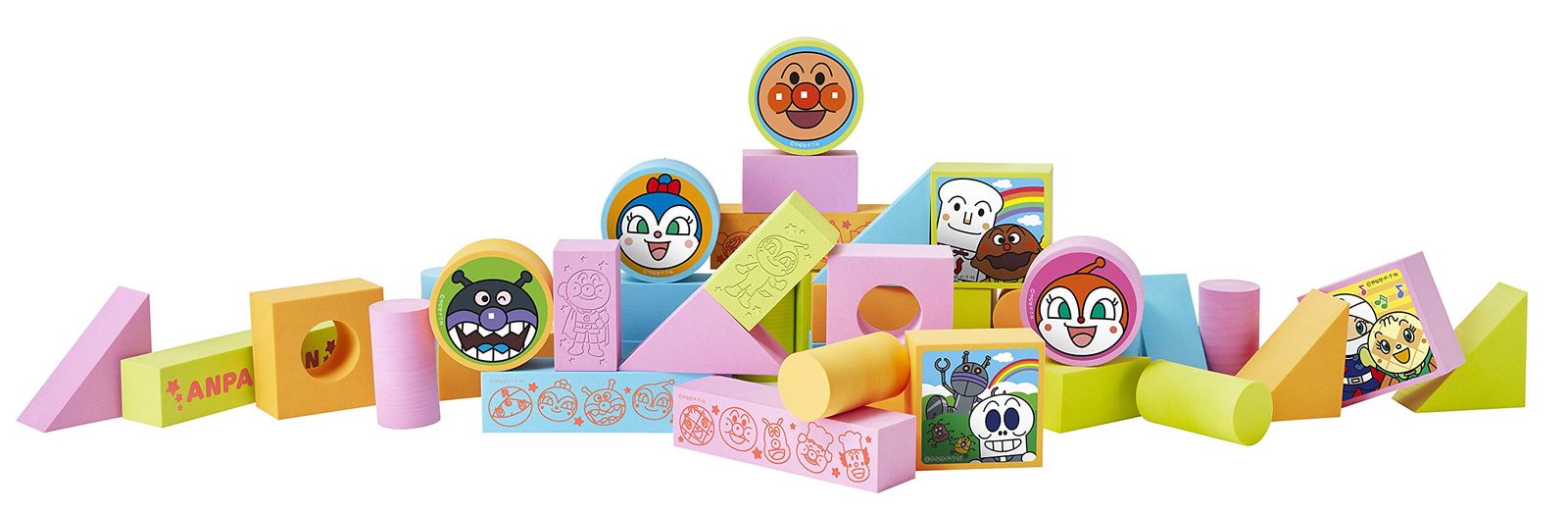 アンパンマン しずかでかるくてやわらか安全つみき