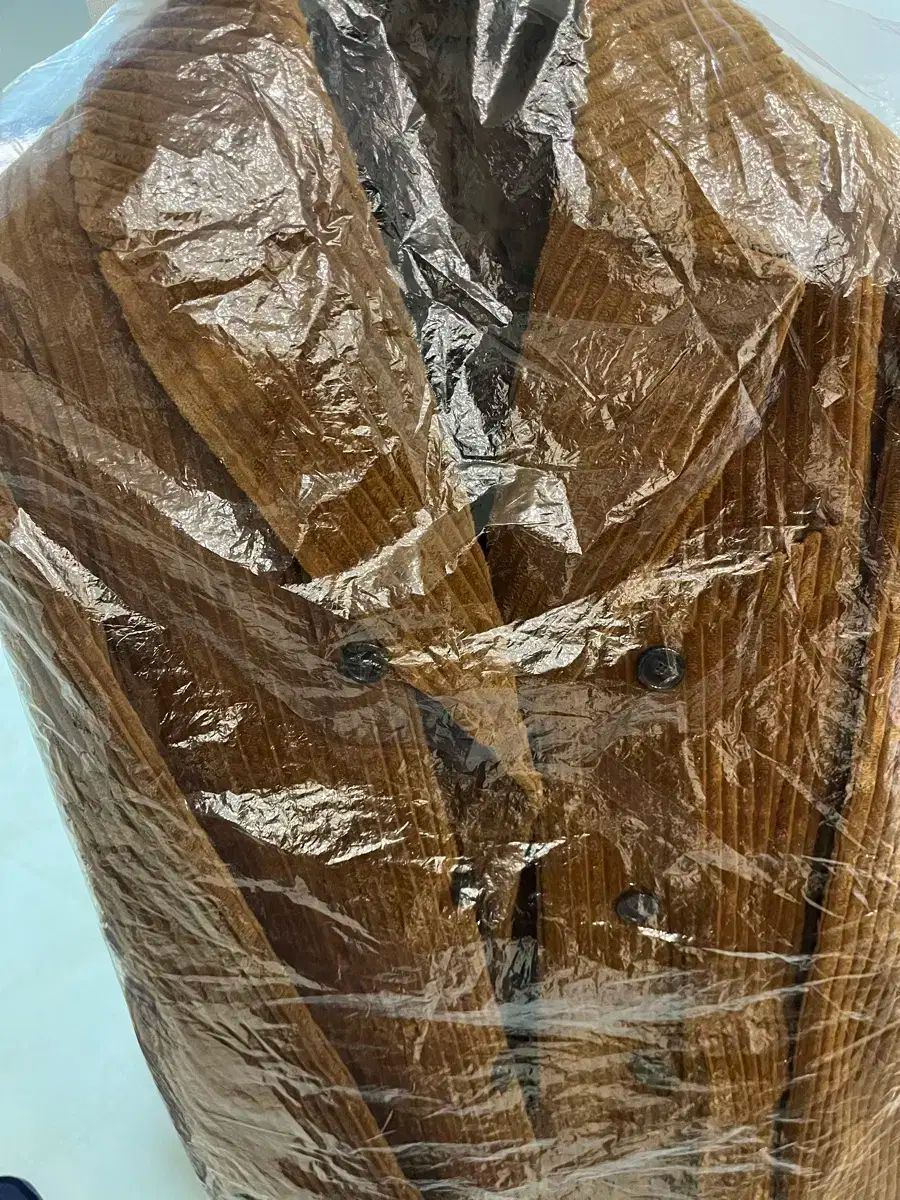 マン オン ザ ムーン ブラウン キャメル ロングコート 105-110 54