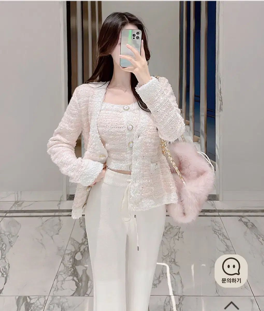 ミエル ル コーデセット ツイードジャケット カーディガン ズボン