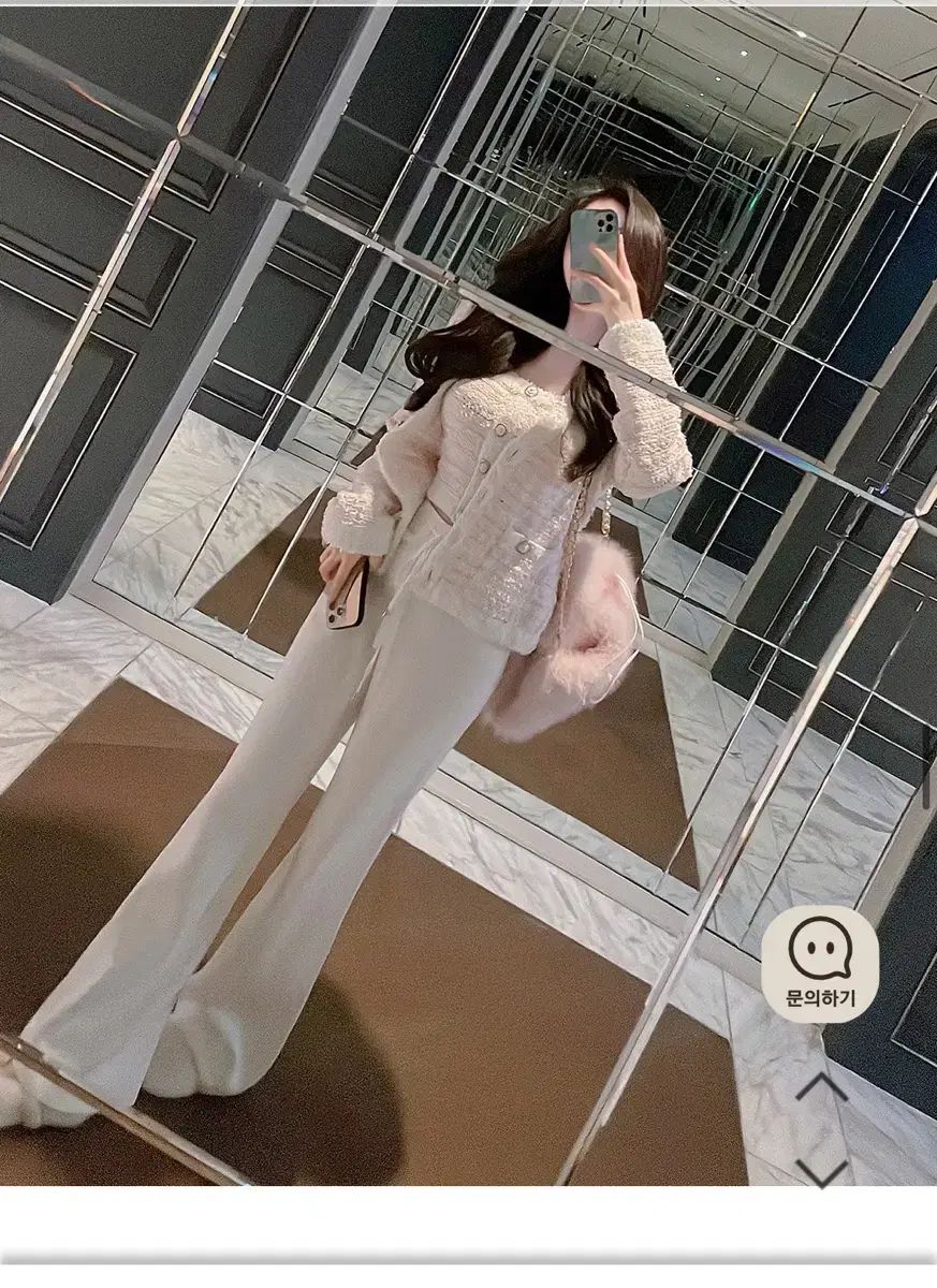 ミエル ル コーデセット ツイードジャケット カーディガン ズボン