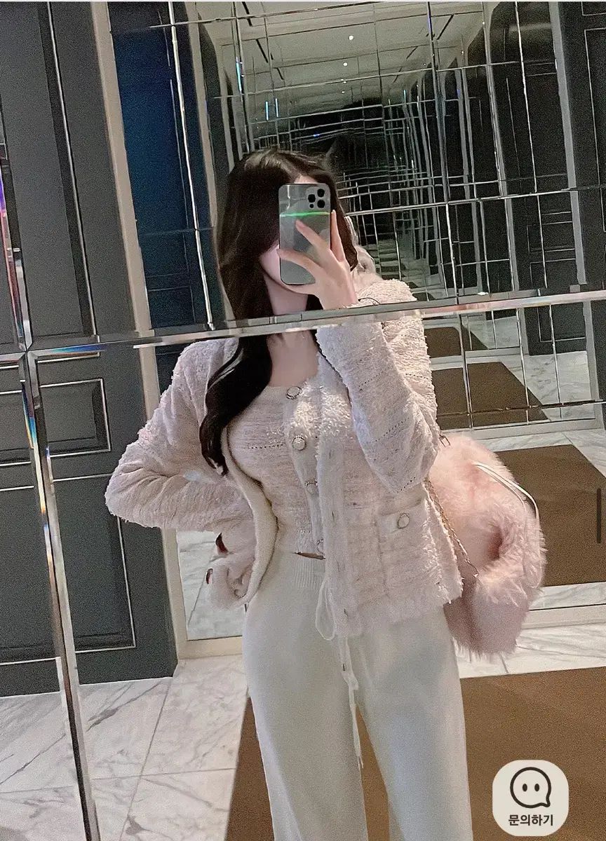  ミエル ル コーデセット ツイードジャケット カーディガン ズボン 長袖 カーディガン ボレロ アンサンブル