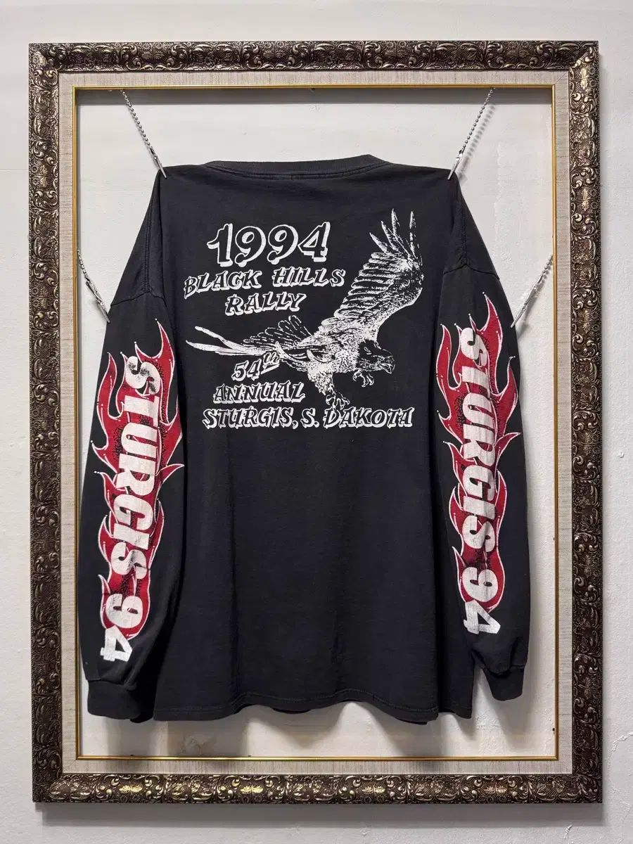 ヴィンテージ 90 s STURGIS Biker Flame LongSlee