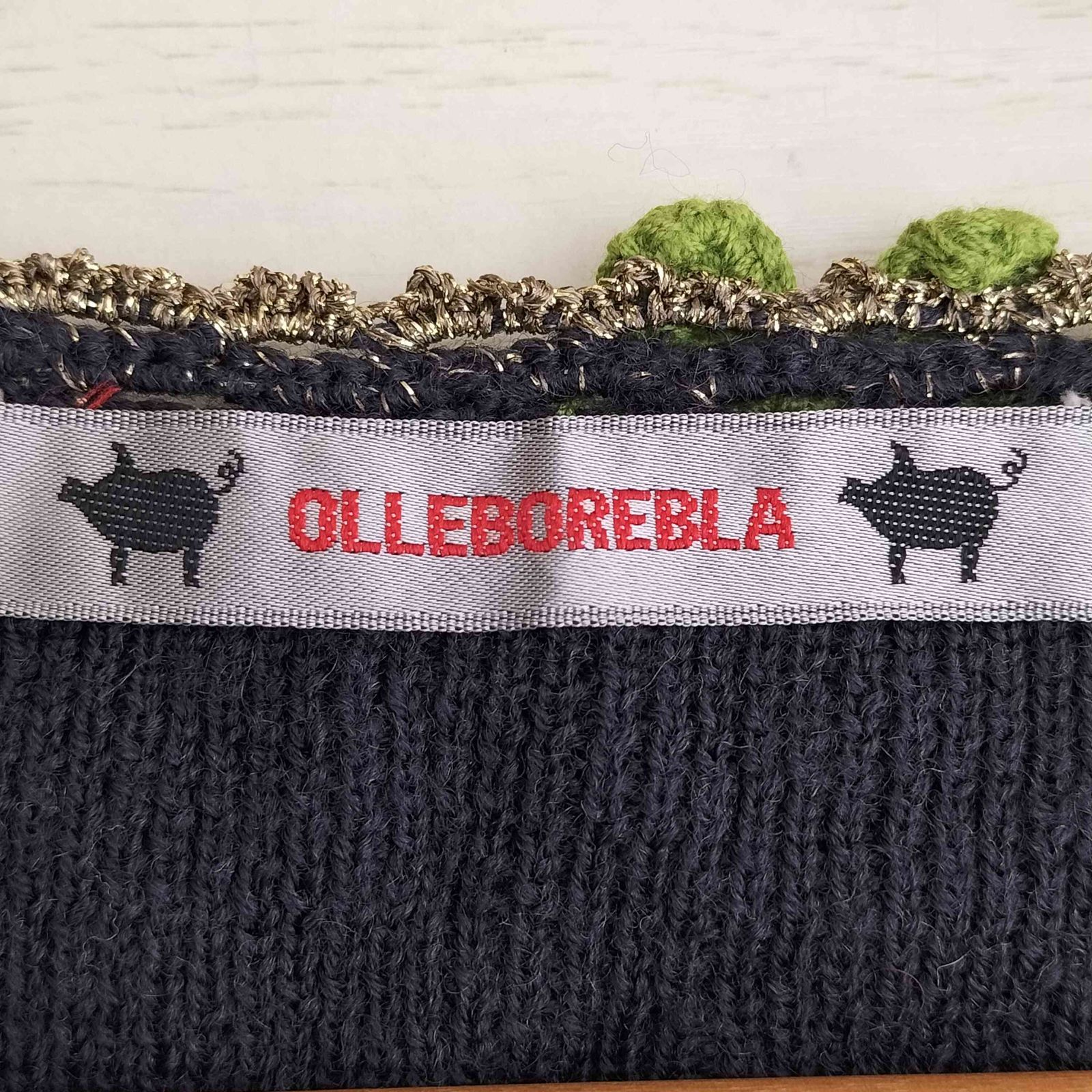 アップリケ ラメ糸