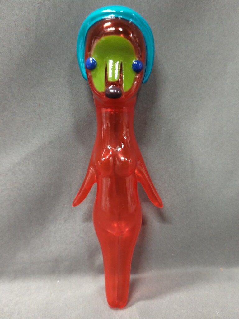 リンデン Kato Izumi 加藤泉 ソフビ人形 女の子 クリア赤成型/青緑髪 リンデン Kato Izumi 加藤泉 ソフビ人形 女の子 クリア赤成型/青緑髪