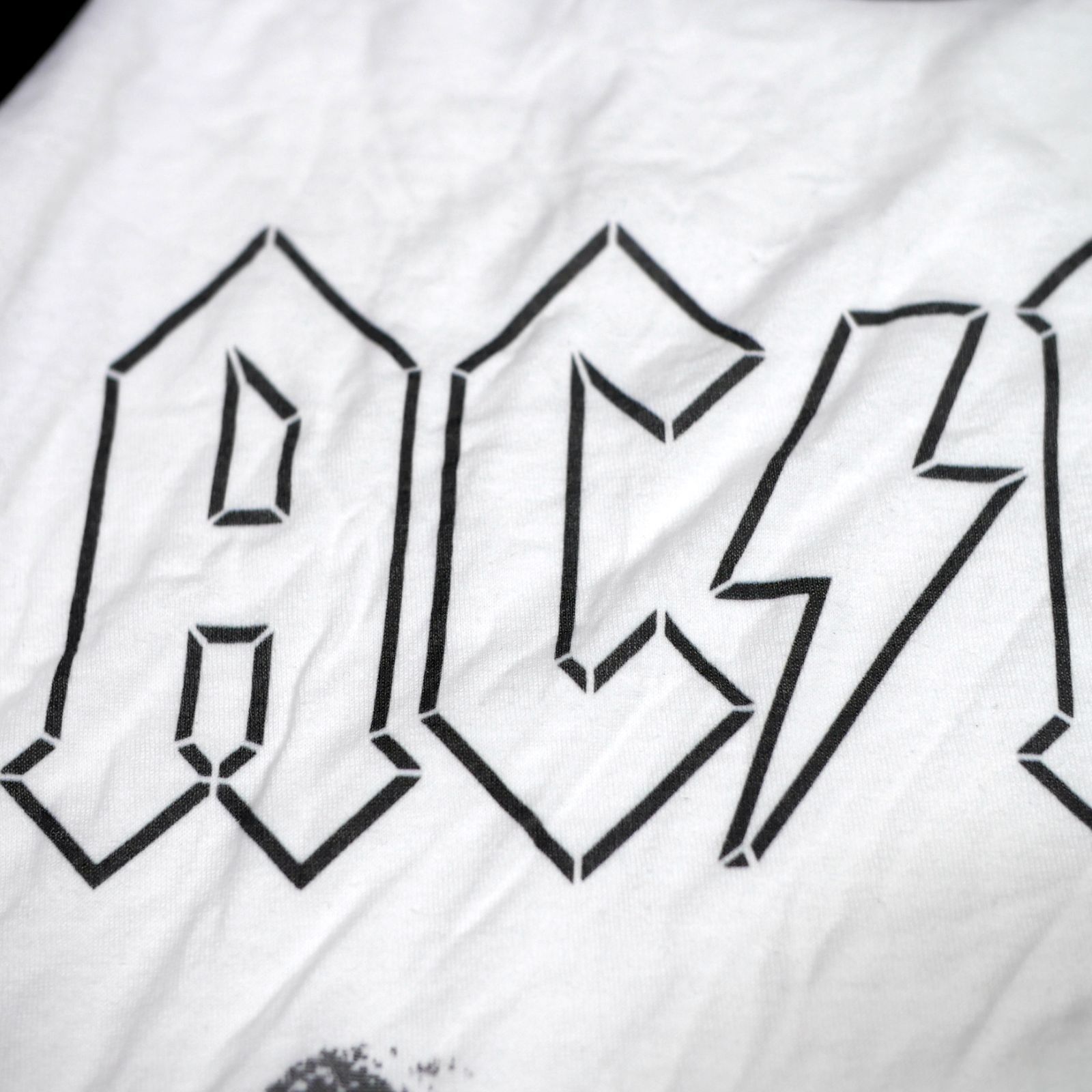 L】新品 AC/DC For Those About To Rock 悪魔の招待状 七分袖 ラグラン 