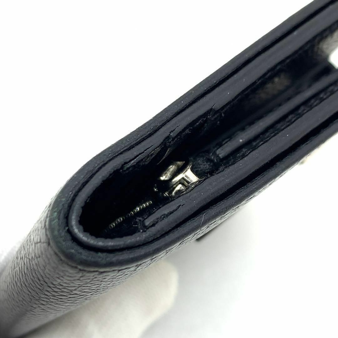 HERMES ベアン コンパクト シルバー 金具 財布 黒色 0851s/ - メルカリ