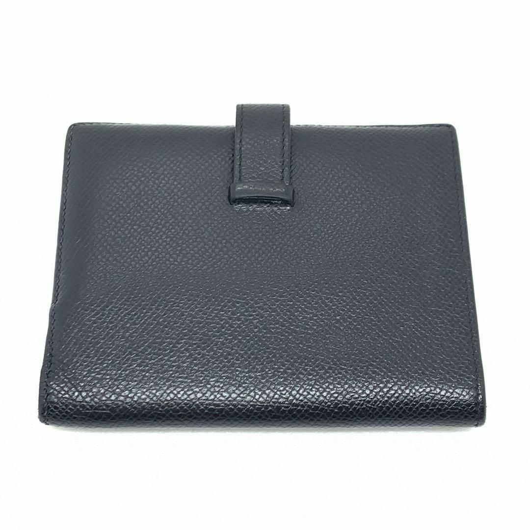 HERMES ベアン コンパクト シルバー 金具 財布 黒色 0851s/ HERMES ベアン コンパクト シルバー 金具 財布 黒色 0851s/ - メルカリ