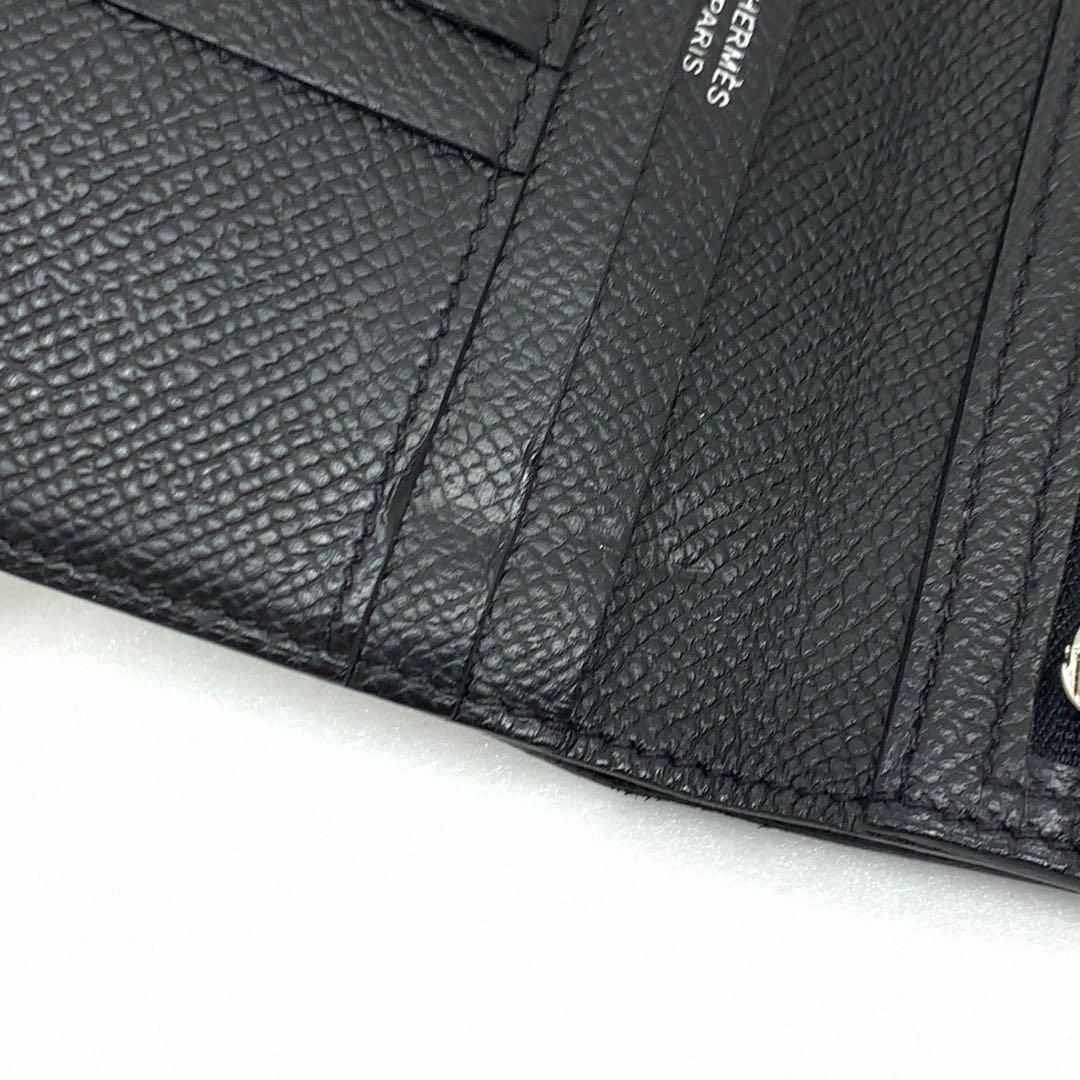 HERMES ベアン コンパクト シルバー 金具 財布 黒色 0851s/ HERMES ベアン コンパクト シルバー 金具 財布 黒色 0851s/ - メルカリ