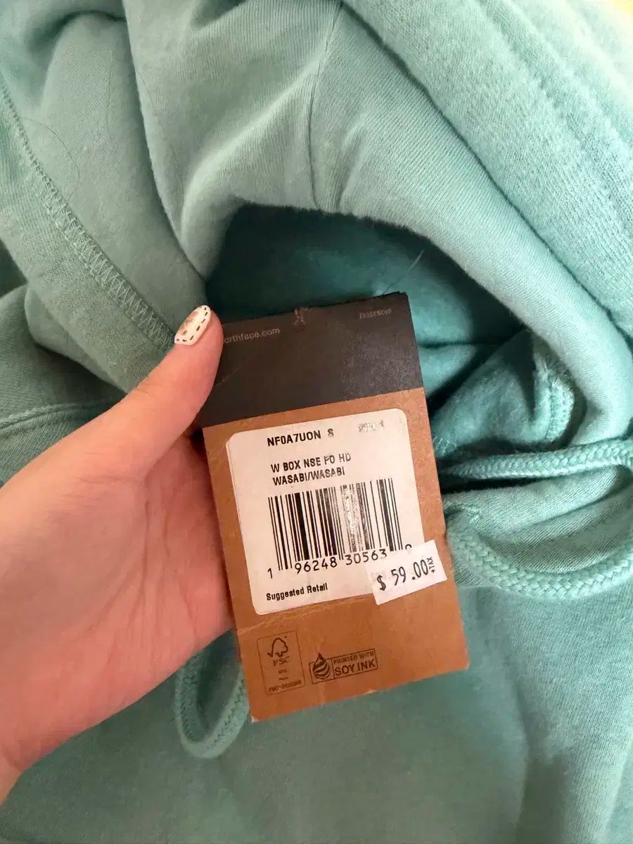 ザノースフェイス ミント色