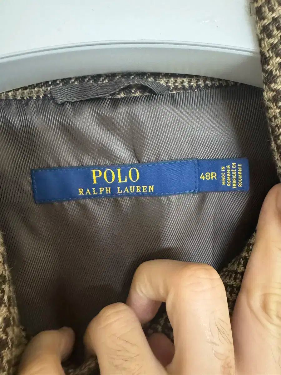 ポロ ラルフローレン グレンチェック ツイード バルマカーン