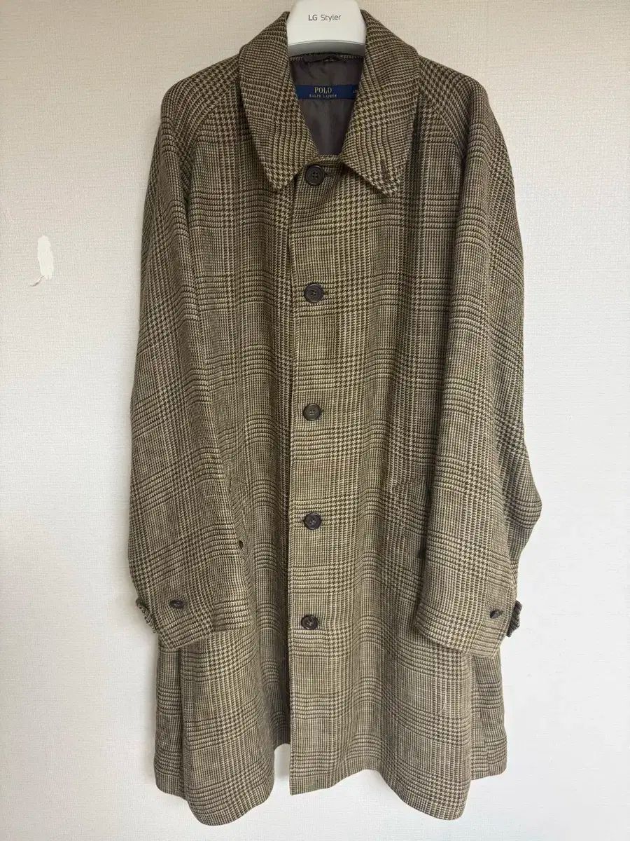 ポロ ラルフローレン グレンチェック ツイード バルマカーン