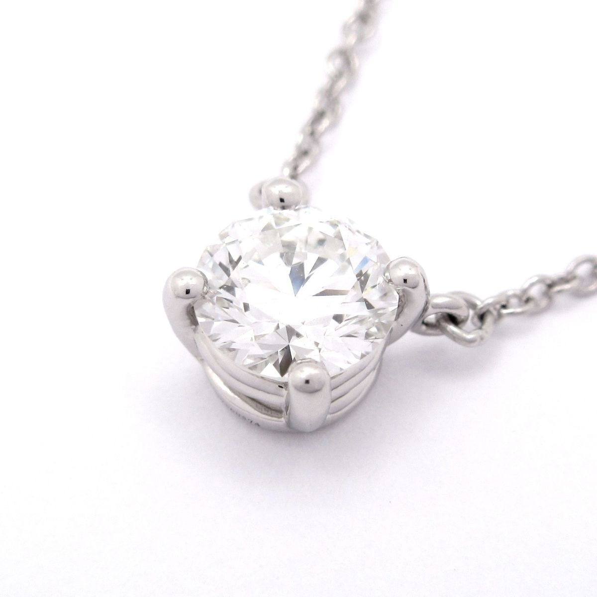 ティファニー ネックレス ソリティア Pt 950 ダイヤモンド 1 Pダイヤ ダイヤ0 60カラット CUT CLARITY VS COLOR H