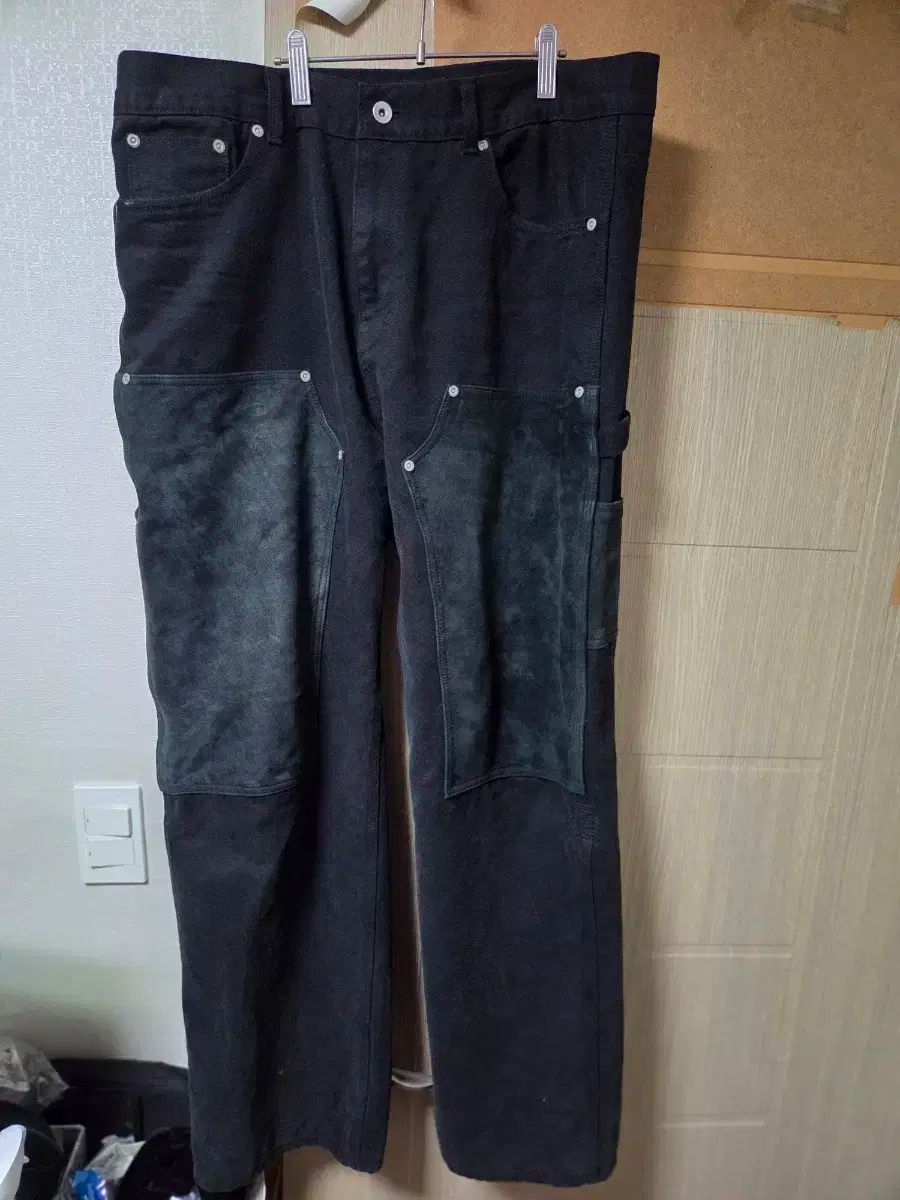 ブラックアウト ゴートスウェード ダブルニー XL ブラック