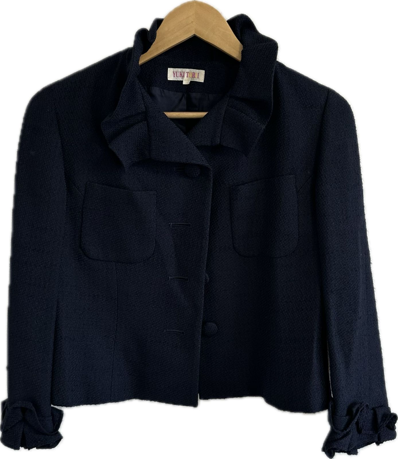 Z1591【美品】YUKI TORIIユキトリイ ツイードジャケットアウター