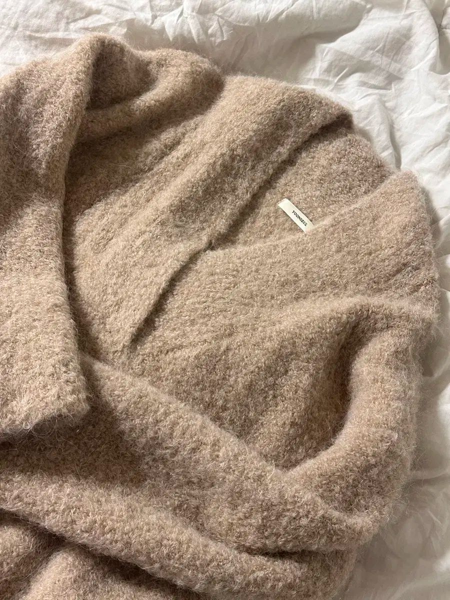 ユンネルショップ 麻ショールセーター Marle shawl sweater