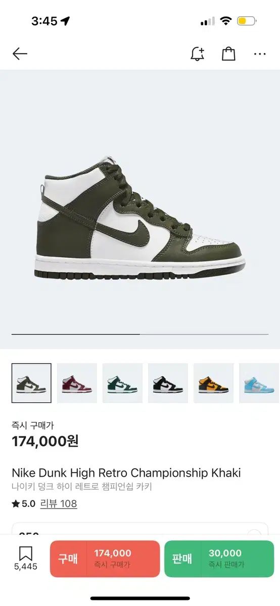 ナイキ ダンク ハイ レトロ チャンピオンシップ カーキ (250)