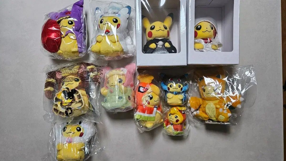 ピカチュウ ぬいぐるみ ポケットモンスター パンチョチュウ パンチョピカチュウ コンレピカチュウ