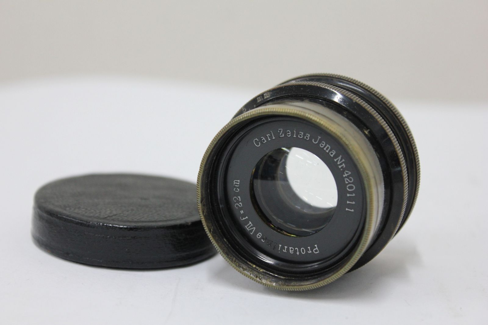 返品保証 カールツァイス Carl Zeiss Jena Protarlinse VII 18cm 22cm レンズ e3702