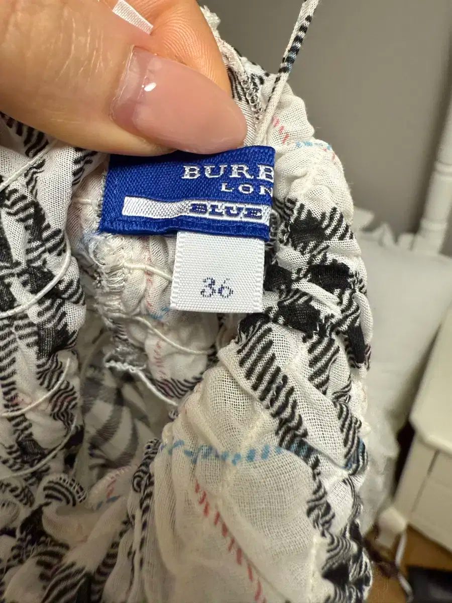  バーバリー ロンドン ブルーレーベル ワンピース グレー アイボリー チェック柄 ヴィンテージ 長袖 七分袖 その他