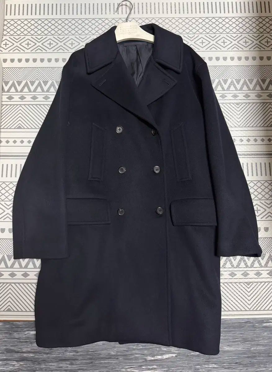 オーラリー ウールコート ネイビー 5