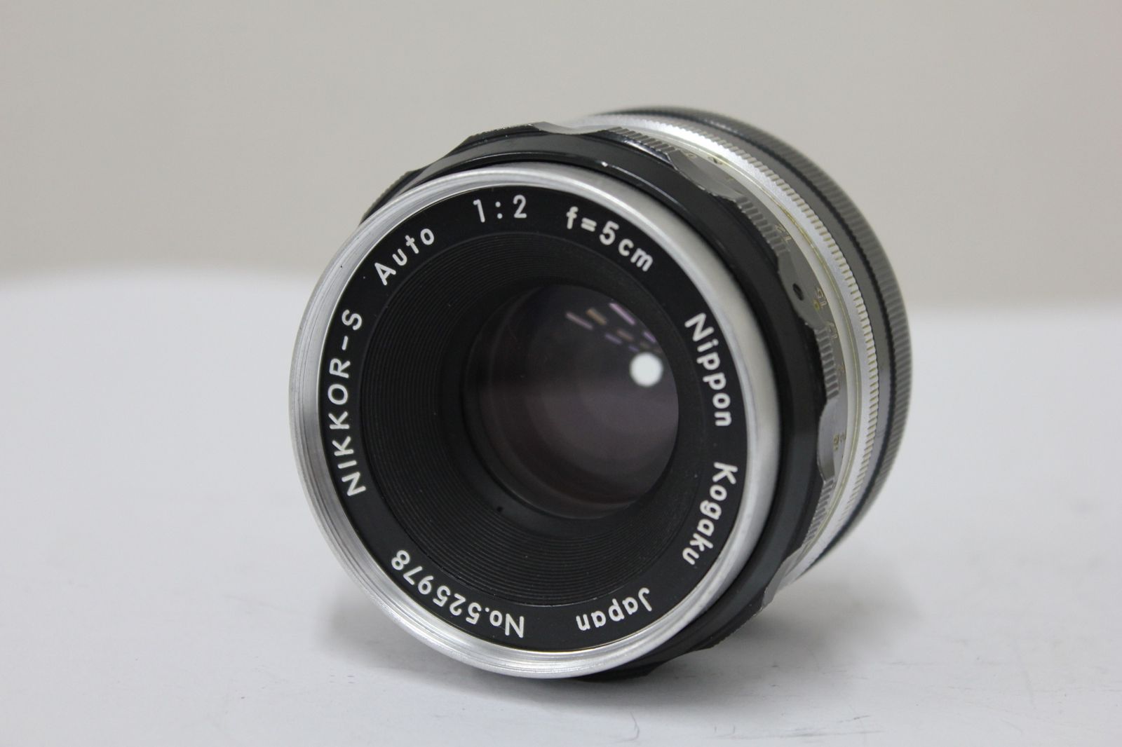 ニコン Nikon Nikkor-S Auto 5 cm F 2 PAT. PEND. レンズ e 3705