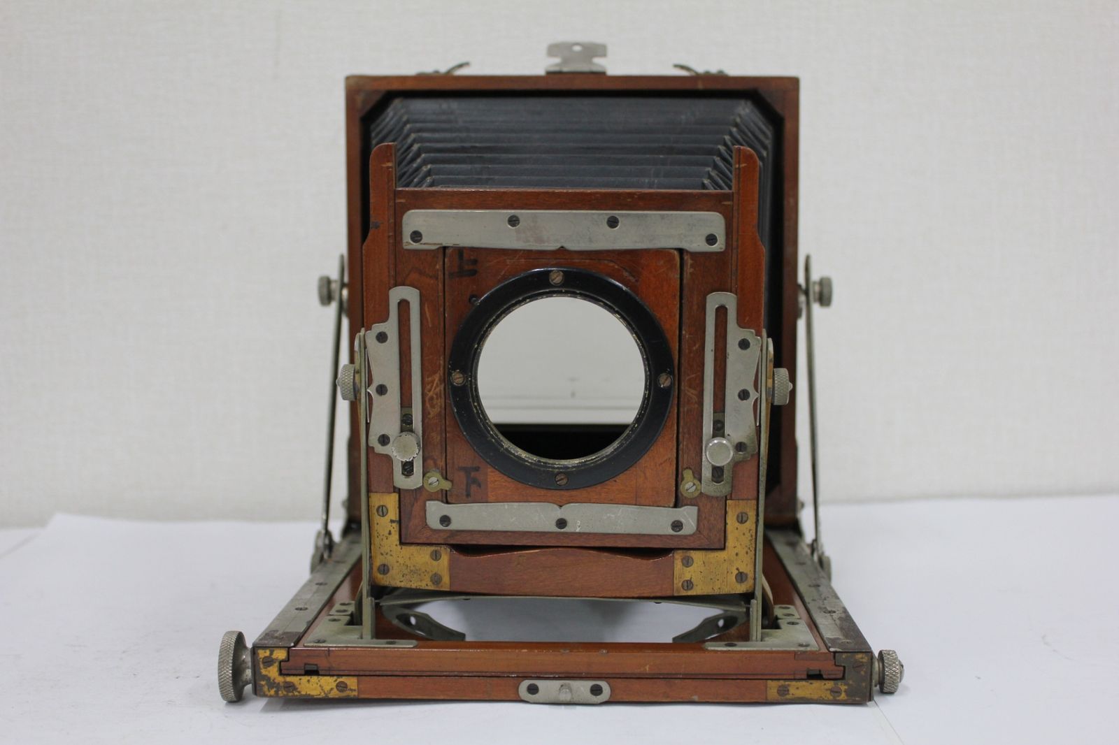 返品保証 ブランド不明 木製大判フレーム e3706