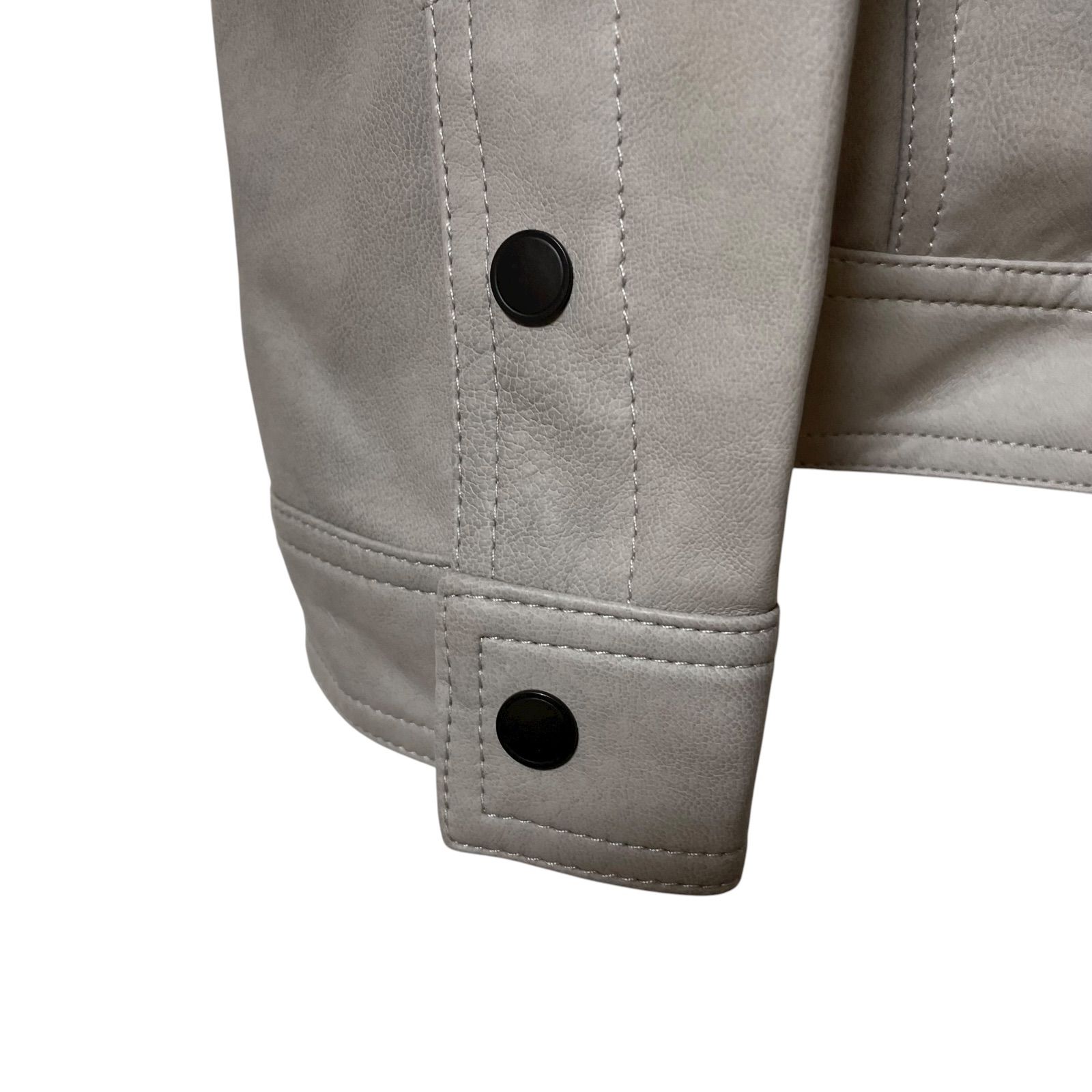 Z1598【美品】HIDEAWAYS NICOLE ハイダウェイニコル フェイクレザー