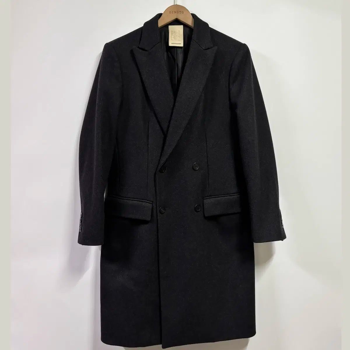 46 ウーヨンミ 13FW ウール カシミア ダブル コート