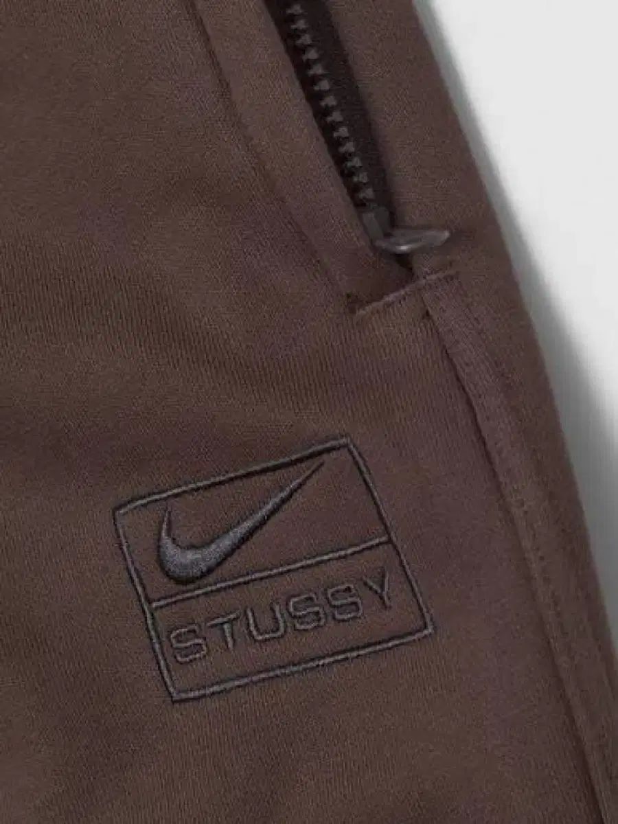 L NIKE STUSSY ウォッシュド フリース パンツ ダーク シンダー ブラウン