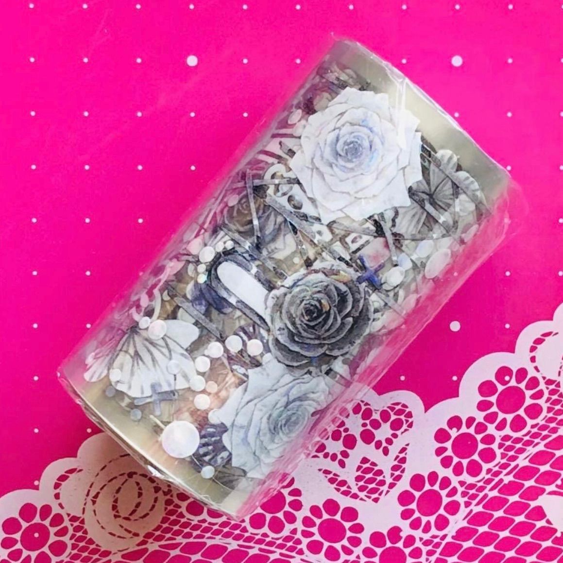 贝壳光 7.5cm×5m 圣域・改 海外マスキングテープ 海外マステ 十字架