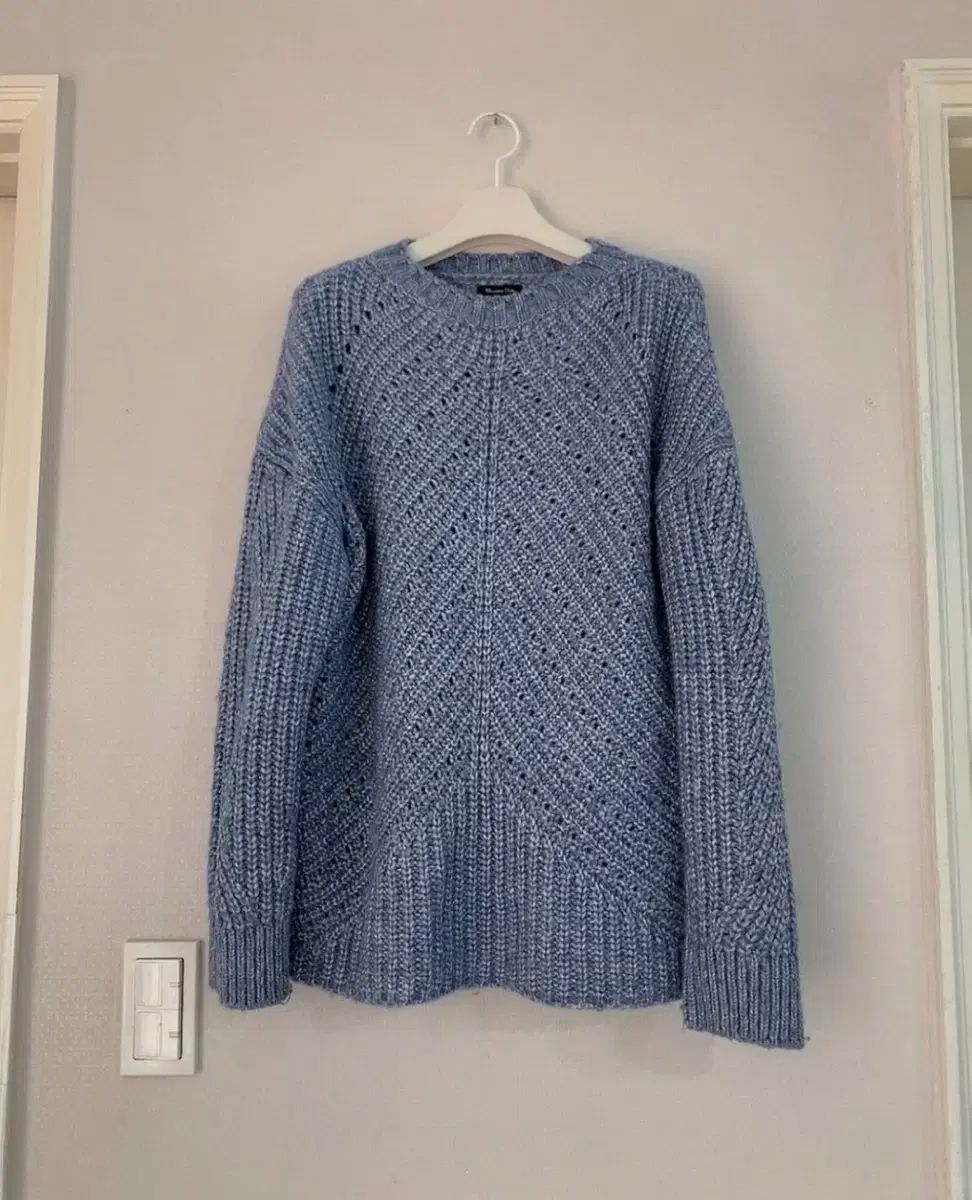 マッシモ ドゥッティ レディース L スカイブルー 厚手 ニット セーター