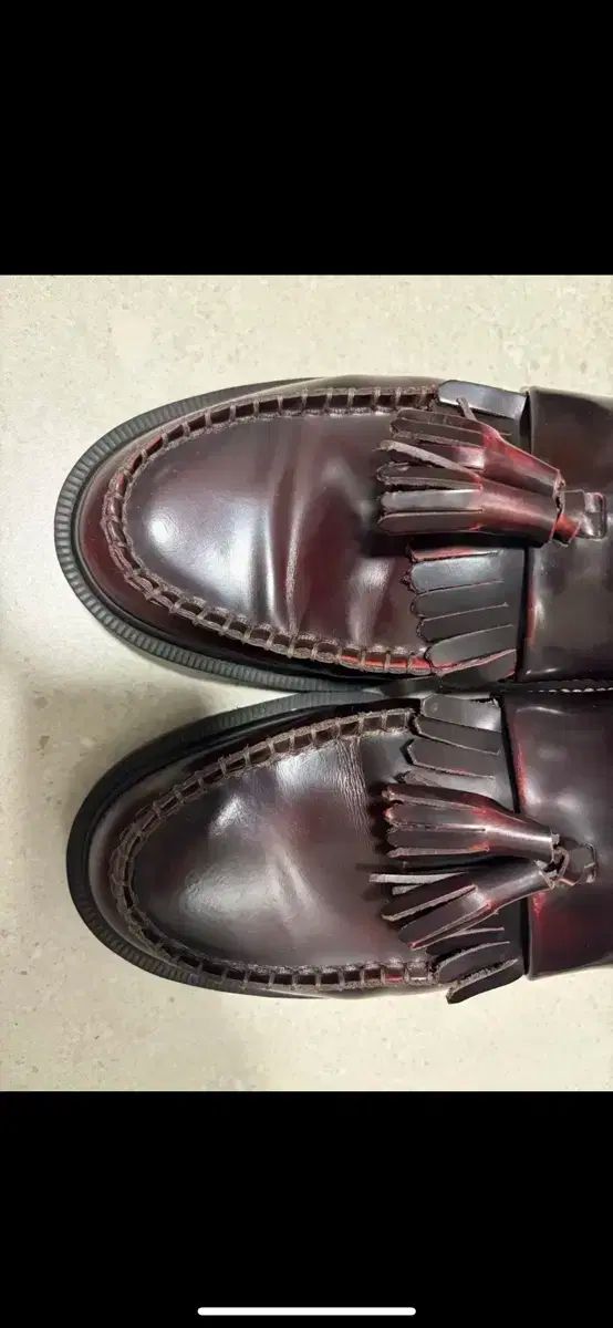  DR MARTENS ドクターマーチン エイドリアン バーガンディ Uk 8 ローファー ブーツ 革靴