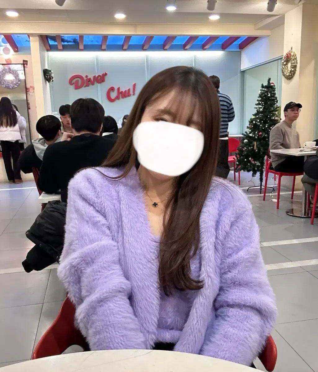 ユアネームヒア アンゴラニット カーディガンset