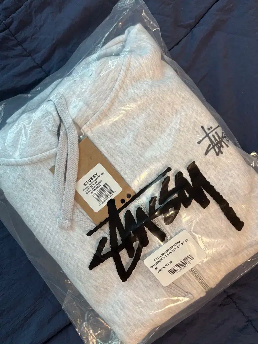 BEST STUSSY ベーシック 起毛 フードジップアップ