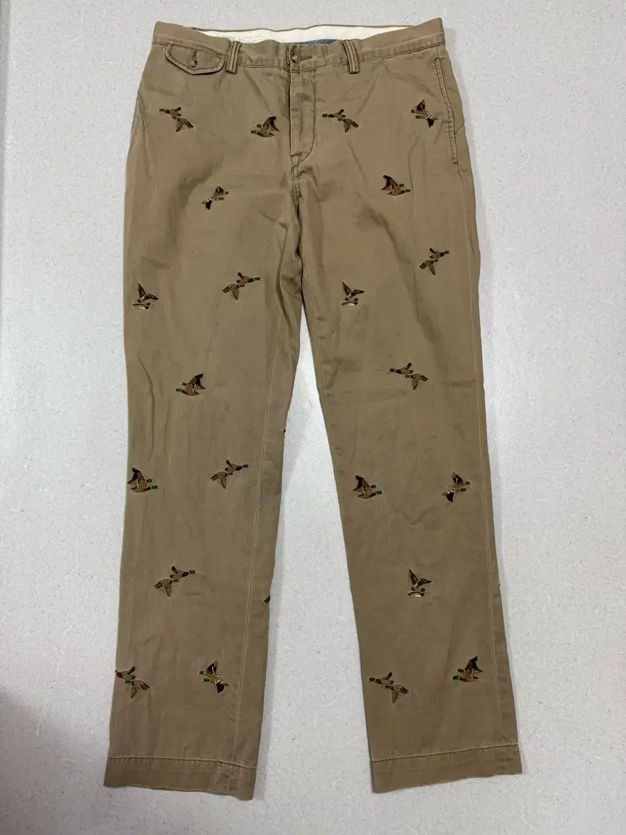 ポロ ラルフローレン オヒ アヒル 刺繍 チノ パンツ 33 32