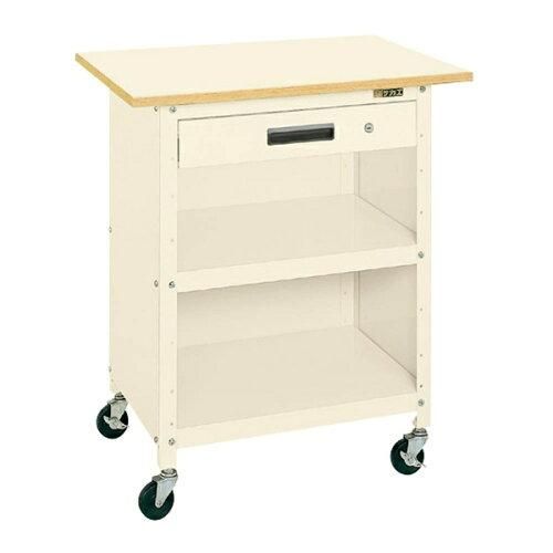 5営業日で発送 サカエ 一人用作業台移動式 ポリエステル天板 750×500×860mm PHR-075APPEI 2228721