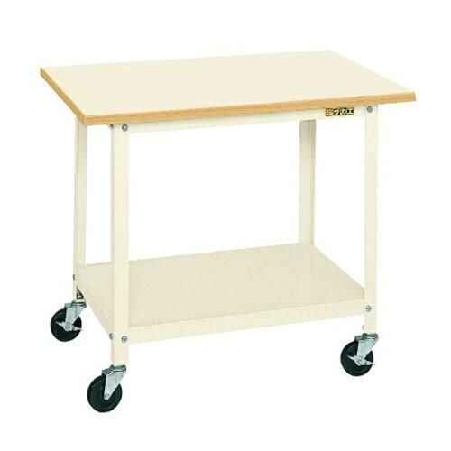 5営業日で発送 サカエ 一人用作業台移動式 ポリエステル天板 750×500×650mm PSR-075PEI 2228717