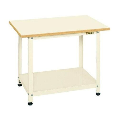 5営業日で発送 サカエ 一人用作業台 ポリエステル天板 750×500×575mm アイボリー PSN-075PEI 2228704