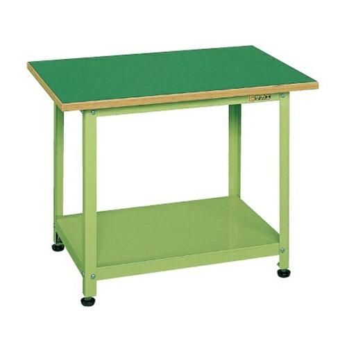 5営業日で発送 サカエ 一人用作業台 サカエリューム天板 750×500×575mm グリーン PSN-075N 2228703