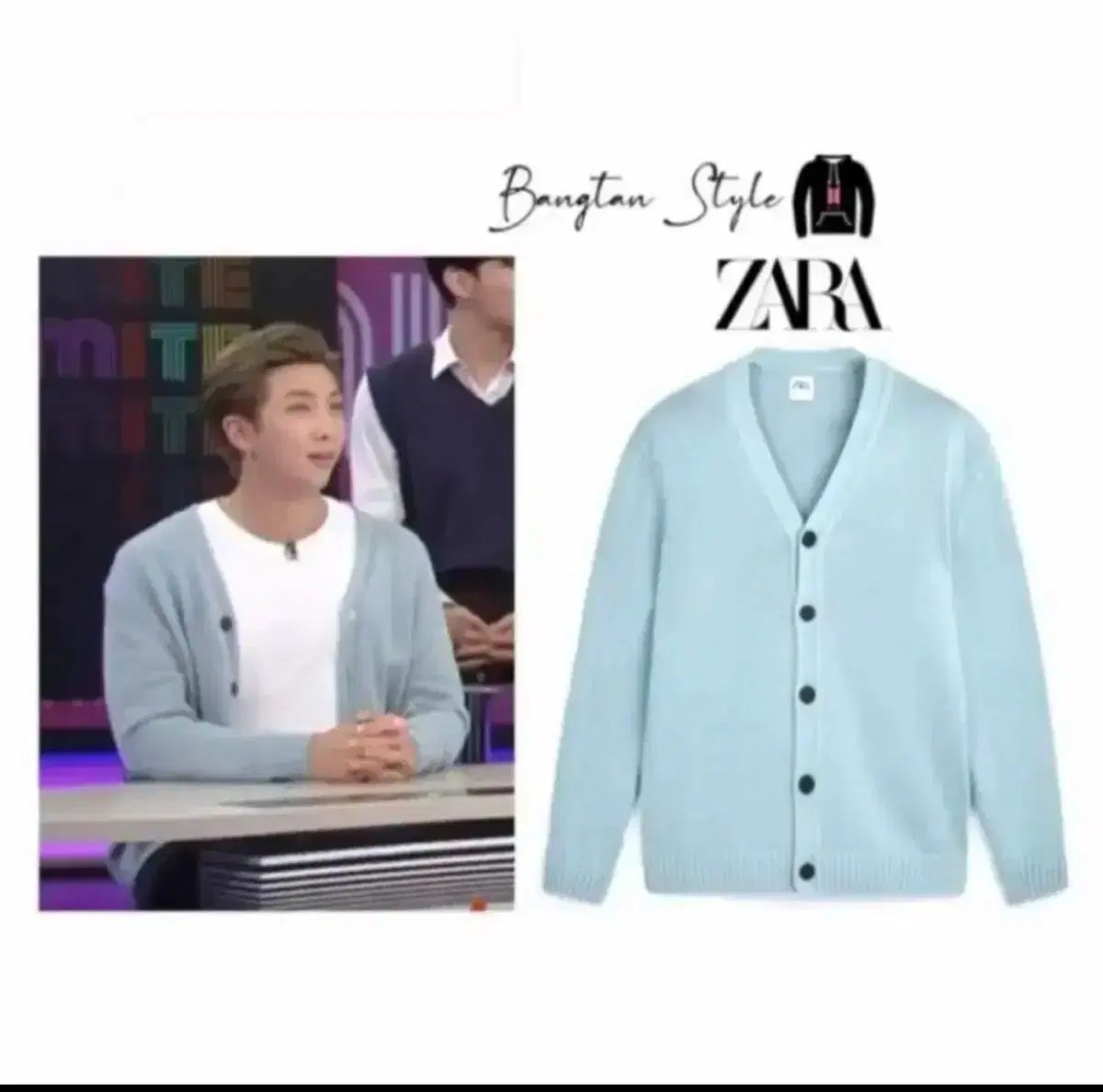 ZARA BTS RM カーディガン