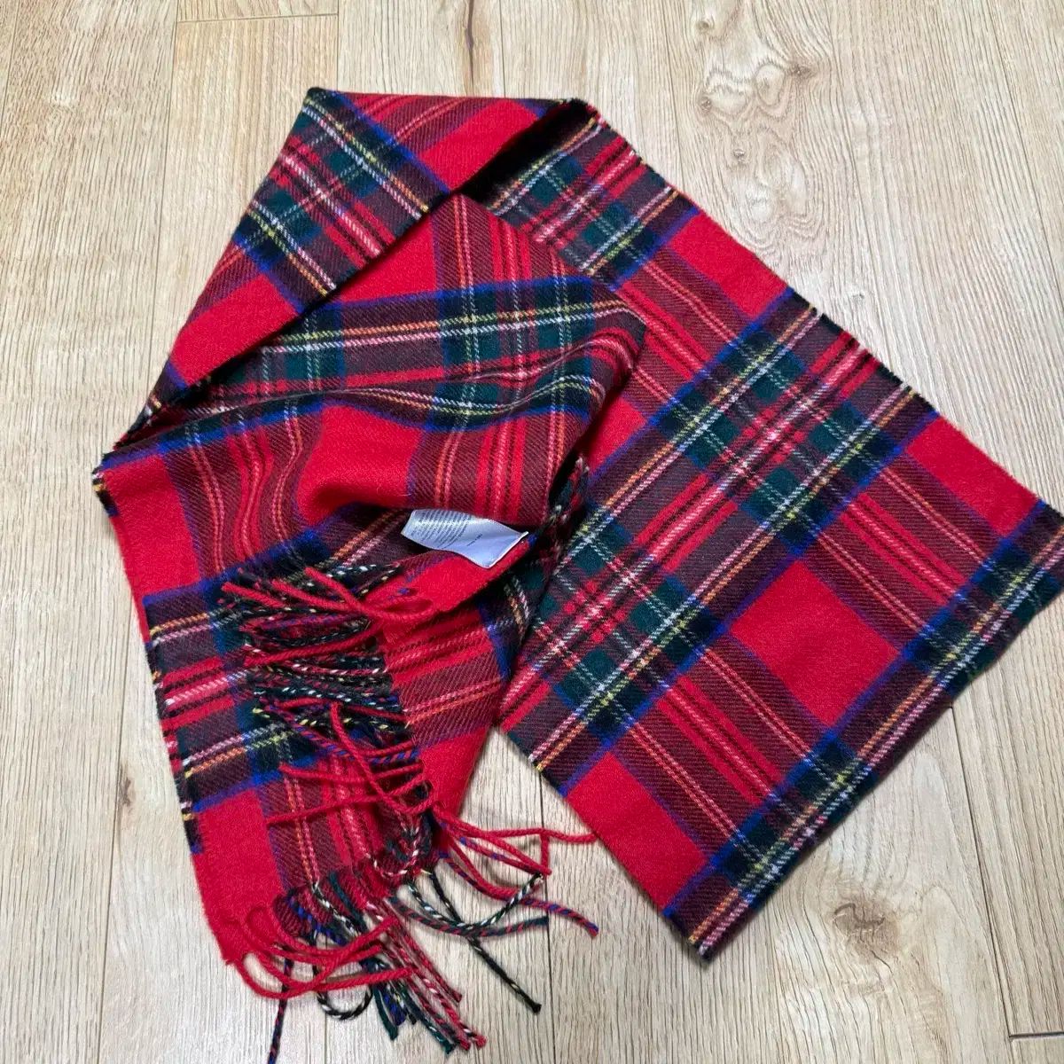  ジョンストンズ オブ エルガン カシミア ウーブン スカーフ Royal Stewart バンダナ スカーフ 小物