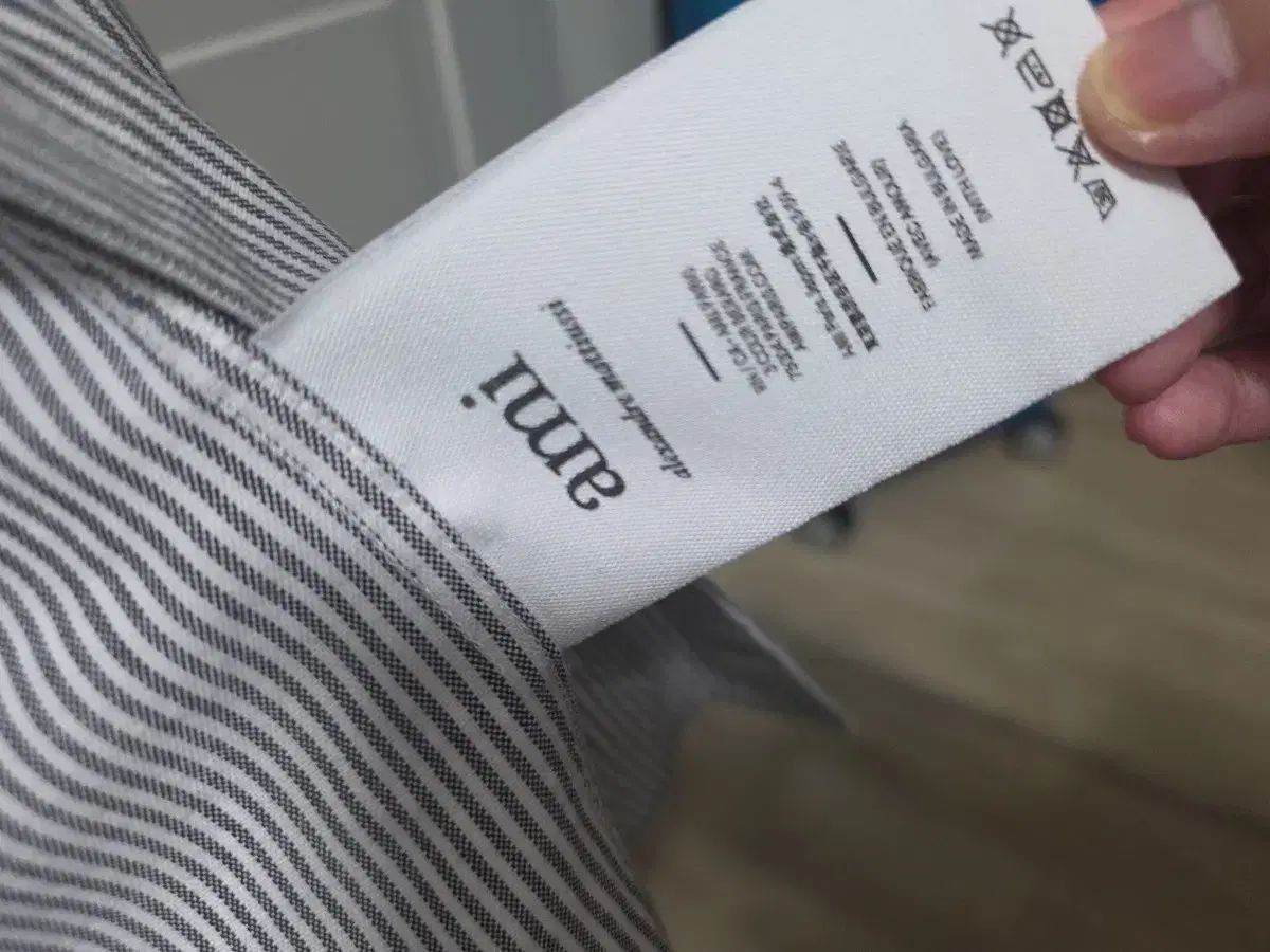  アミ ストライプ レディース シャツ 44 55 長袖 シャツ ブラウス