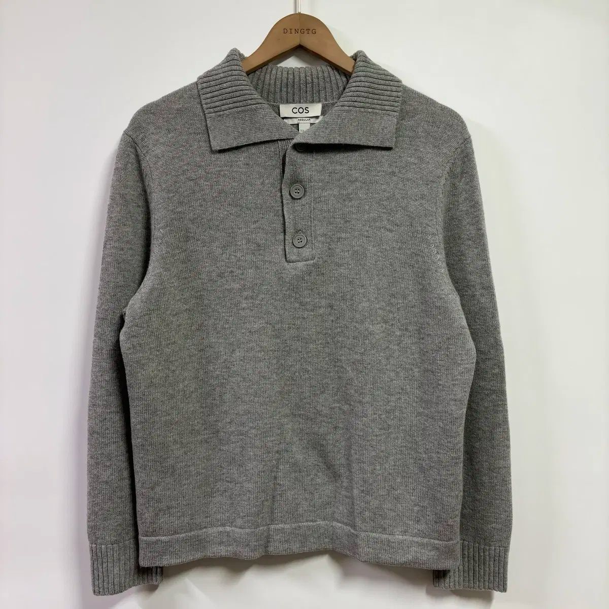 Mサイズ COS ウール カシミア ポロシャツ