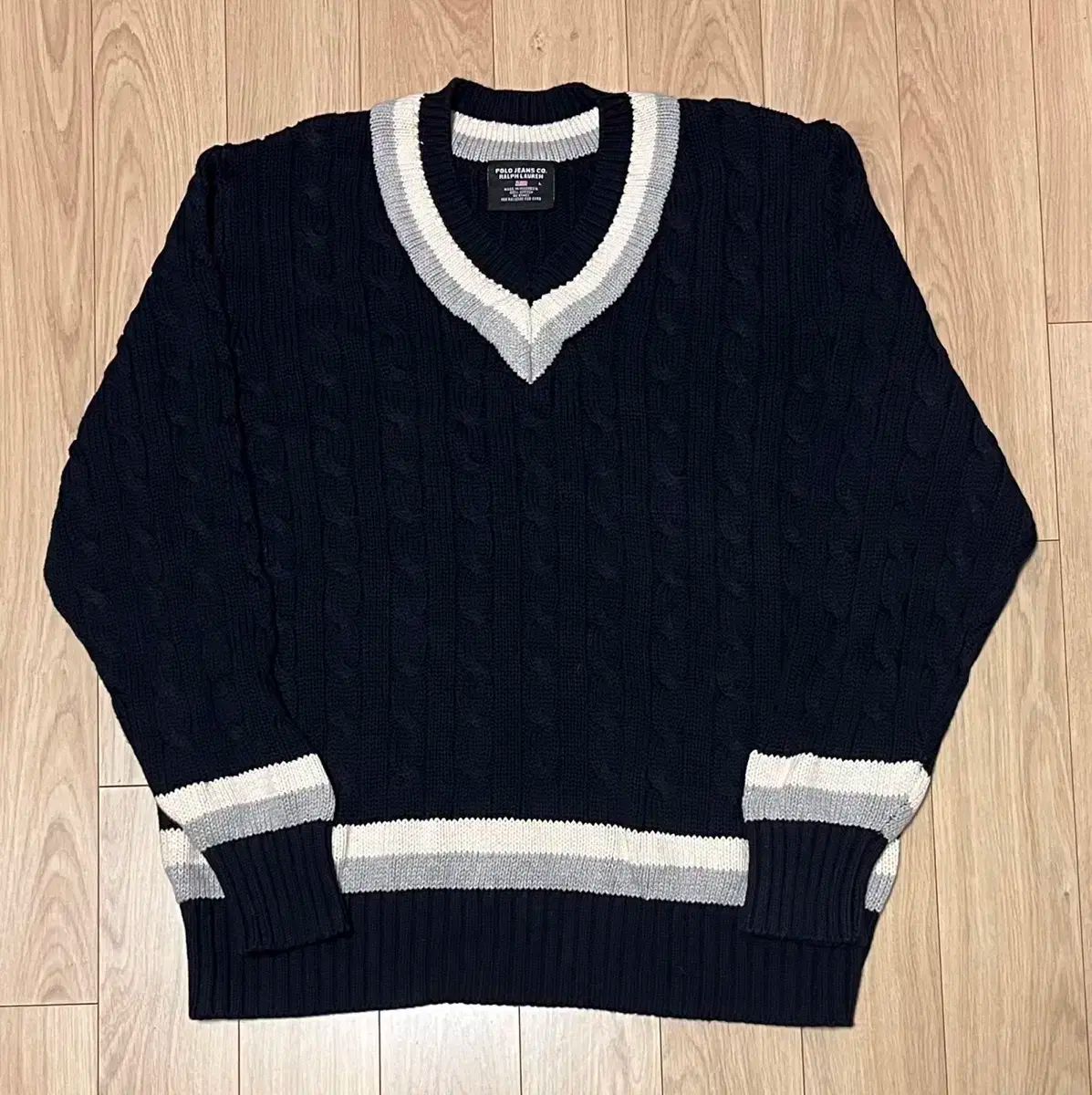 ポロ ジーンズ ラルフローレン クリケット ニット L