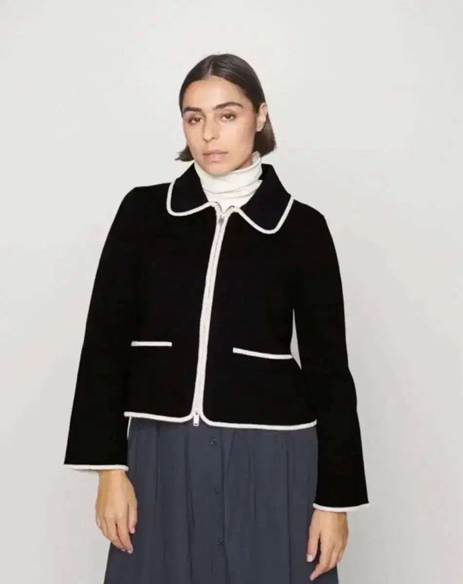 ARKET アーケット S ニット カーディガン ネイビー