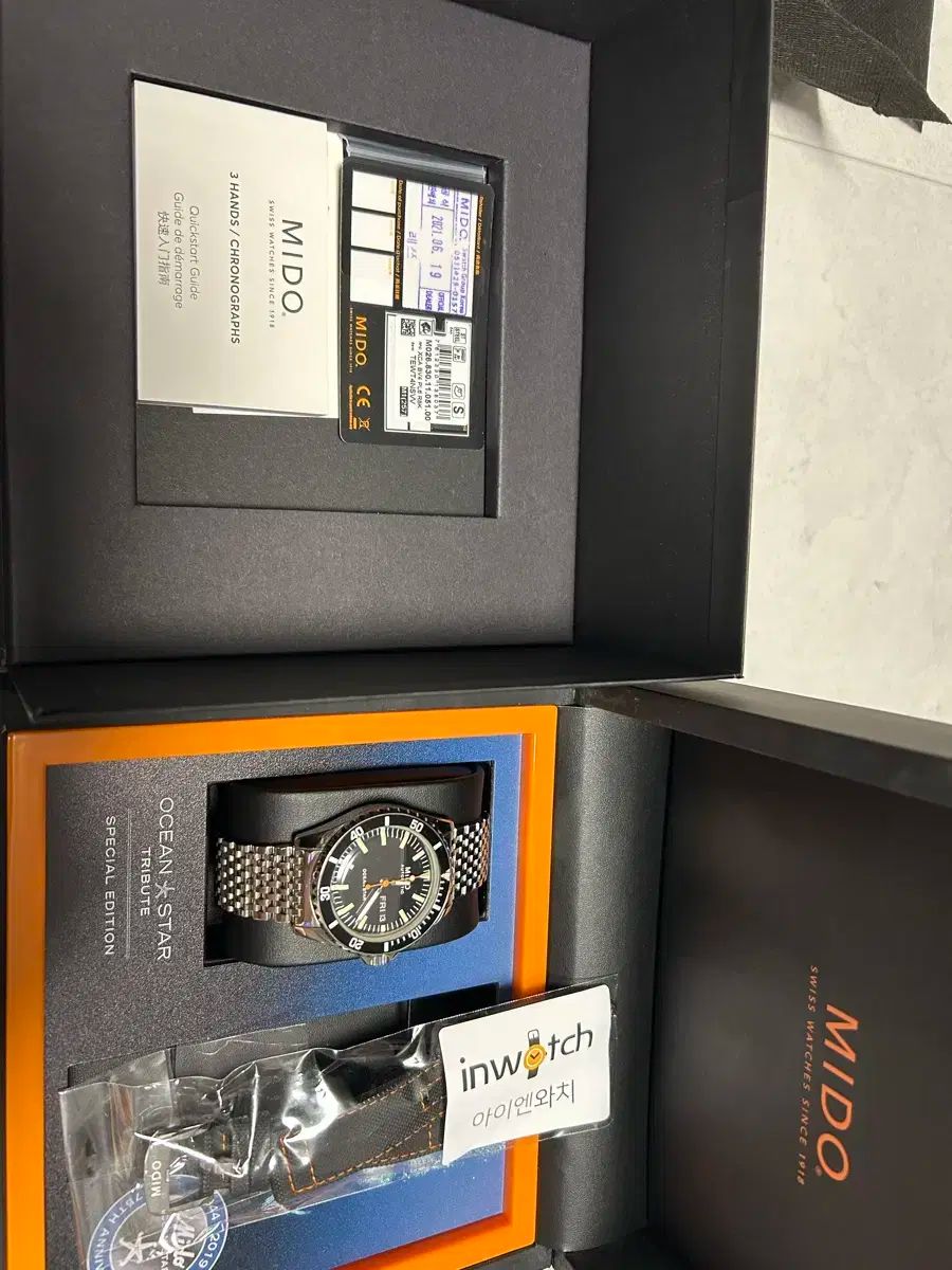 ミドー オーシャンスター トリビュート ブラック オートマティック 時計