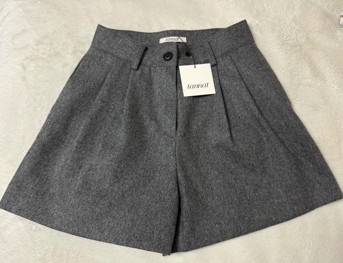 タグ TANNAT ツータックショーツ グレー M